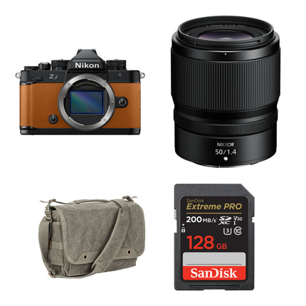 Nikon Zf Cámara sin Espejo 24.5MP 4K 30p con Lente 50mm f/1.4 Orange