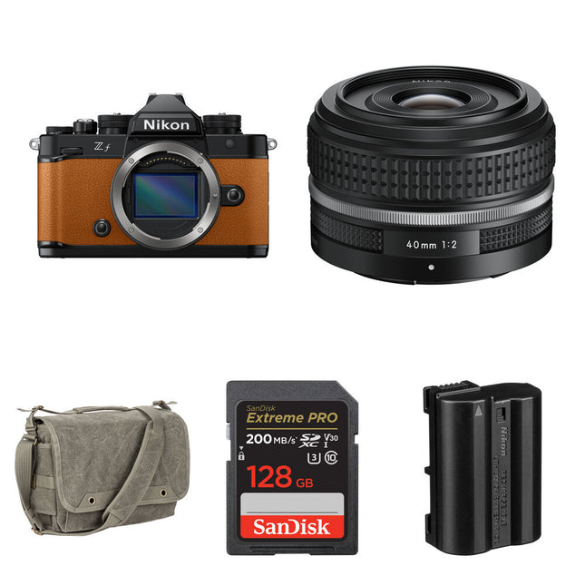 Nikon Zf Cámara Sin Espejo 24.5MP 4K con Lente 40mm f2 y Kit Essentials+