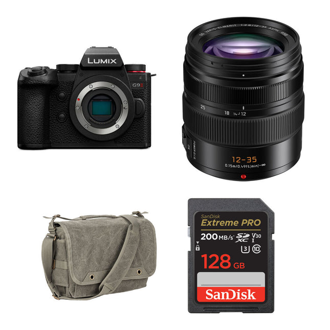 Panasonic LUMIX G9 II cámara sin espejo con lente 12-35mm f2.8 y tarjeta 128GB