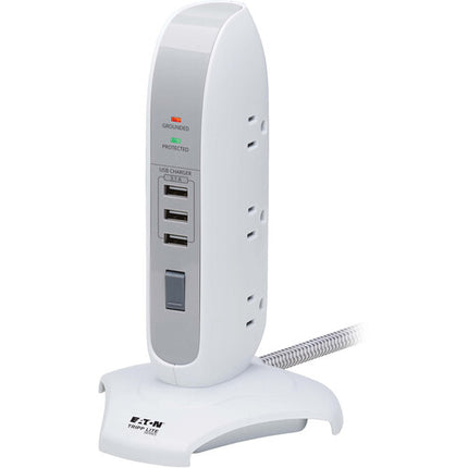 Tripp Lite TLP66USB Protector contra Sobretensiones Torre 5 Salidas 1200 Julios 3 Puertos USB