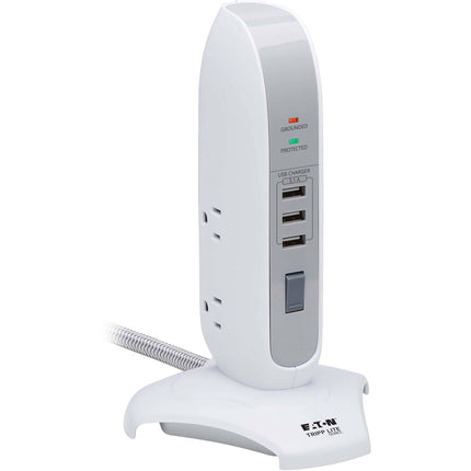 Tripp Lite TLP66USB Protector contra Sobretensiones Torre 5 Salidas 1200 Julios 3 Puertos USB