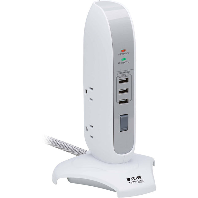 Tripp Lite TLP66USB Protector contra Sobretensiones Torre 5 Salidas 1200 Julios 3 Puertos USB
