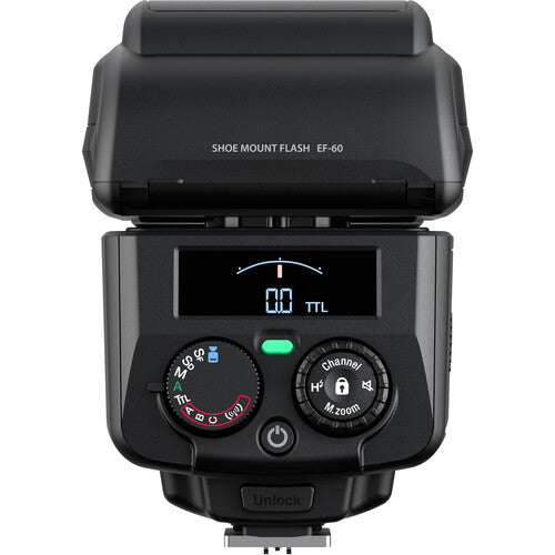 FUJIFILM EF-60 Flash de Montura con Control Inalámbrico y Zoom 24-200mm