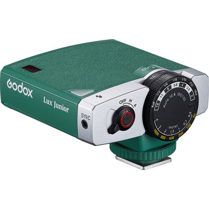 Godox Lux Junior Flash de Cámara Retro Verde Oscuro Número Guía 39.4 Fijo 28mm