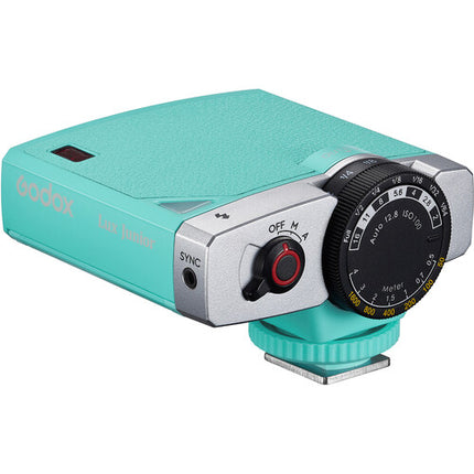 Godox Lux Junior Retro Flash para Cámara Verde 28mm GN 39.4 ISO 100