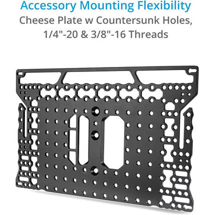Proaim Universal Plus Plataforma para Laptop con Gestión de Cables y Montura Arca con Soporte para hasta 0.9" de Grosor