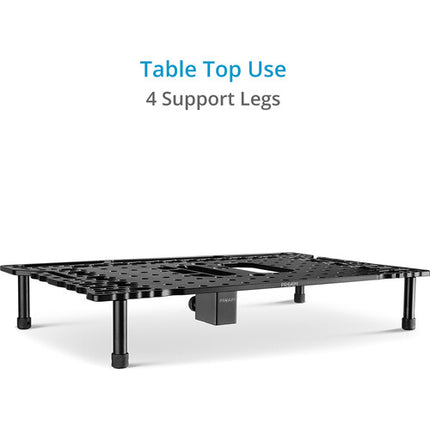 Proaim Universal Plus Plataforma para Laptop con Gestión de Cables y Montura Arca con Soporte para hasta 0.9" de Grosor