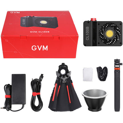 GVM CL100B Foco LED Bicolor Portátil 17160 Lux 2700-6800K Kit Completo