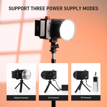 GVM CL100B Kit 2 Luces LED Bicolor Portátil 17160 Lux 2700-6800K Softbox Trípode