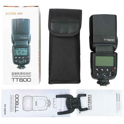 Godox TT600 Thinklite Flash Cámara 2.4GHz Zoom 24-200mm con Mini Soporte