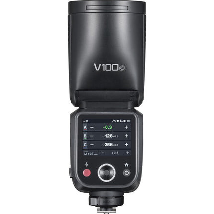 Godox V100 Flash para Canon 100W Zoom 28-105mm Kit con Batería VB30