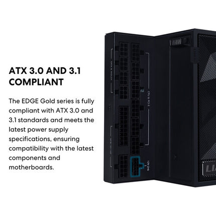 Lian Li EDGE GOLD Fuente de Poder ATX Modular 1200W 80 PLUS Gold Blanca