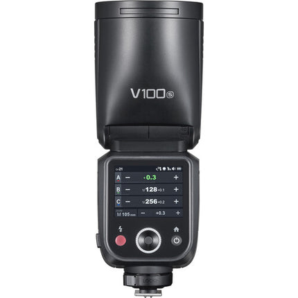 Godox V100 Flash para Sony 100W Zoom 28-105mm con Luz Modeladora 2W