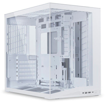 Lian Li O11 Dynamic Mini V2 Blanco Caja PC compatible ATX con soporte refrigeración líquida y 5 ranuras de expansión