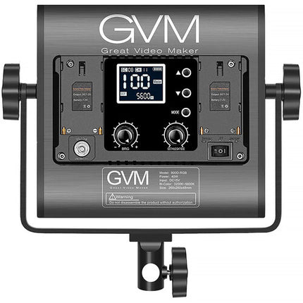 GVM 800D-RGB Panel LED Kit 2 Luces 10.6x10.3 Pulgadas Control RGB 5600K