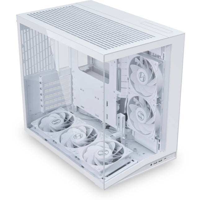 Lian Li O11 Dynamic Mini V2 Flow Blanco Caja PC con 5 Ventiladores 120mm y Soporte Para GPUs Hasta 15.7 Pulgadas