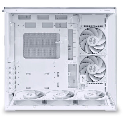 Lian Li O11 Dynamic Mini V2 Flow Blanco Caja PC con 5 Ventiladores 120mm y Soporte Para GPUs Hasta 15.7 Pulgadas