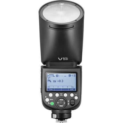 Godox V1Pro N Flash para Nikon 76Ws Zoom 28-105mm con Sub-Flash y Bolsa