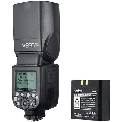 Godox VING V860IIC Flash TTL para Canon Kit con disparador XProC 32 canales 20-200mm zoom