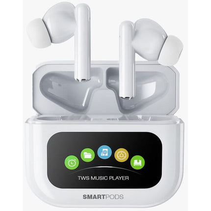 Samvix SmartPods Auriculares Inalámbricos con Reproductor MP3 64GB Blanco