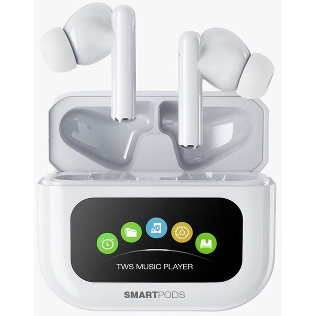 Samvix SmartPods Auriculares Inalámbricos con Reproductor MP3 64GB Blanco