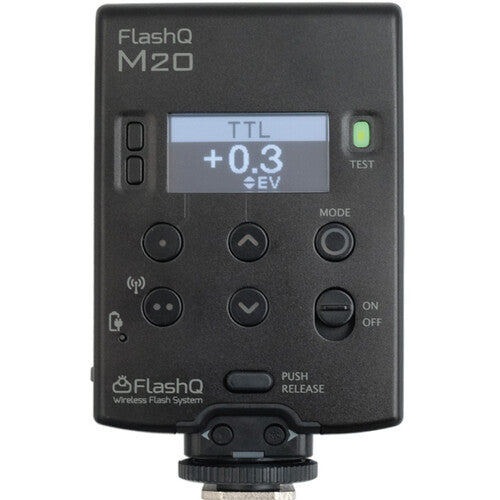LightPix Labs FlashQ M20 con Control de Exposición Flash para FUJIFILM 2.4 GHz Alcance 9 m Pack de 6 Filtros