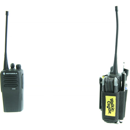 ON SET HEADSETS Walkie Caddie Cinturón para 7 Radios Portátiles Blanco