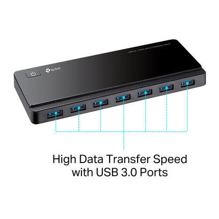 TP-Link UH720 Hub USB 7 Puertos USB 3.0 5 Gb/s y Carga Rápida 2.4A
