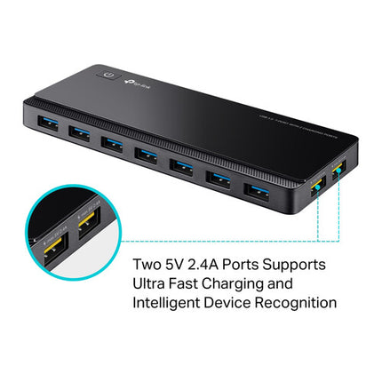 TP-Link UH720 Hub USB 7 Puertos USB 3.0 5 Gb/s y Carga Rápida 2.4A