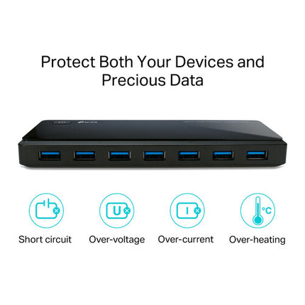 TP-Link UH720 Hub USB 7 Puertos USB 3.0 5 Gb/s y Carga Rápida 2.4A