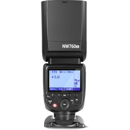 Neewer NW760-S Flash Speedlite TTL para Sony Potencia 76Ws Zoom 20-200mm con Mini Soporte y Funda