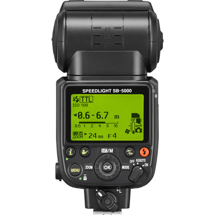 Nikon SB-5000 AF Speedlight Flash inalámbrico con GN 113 y zoom 24-200mm