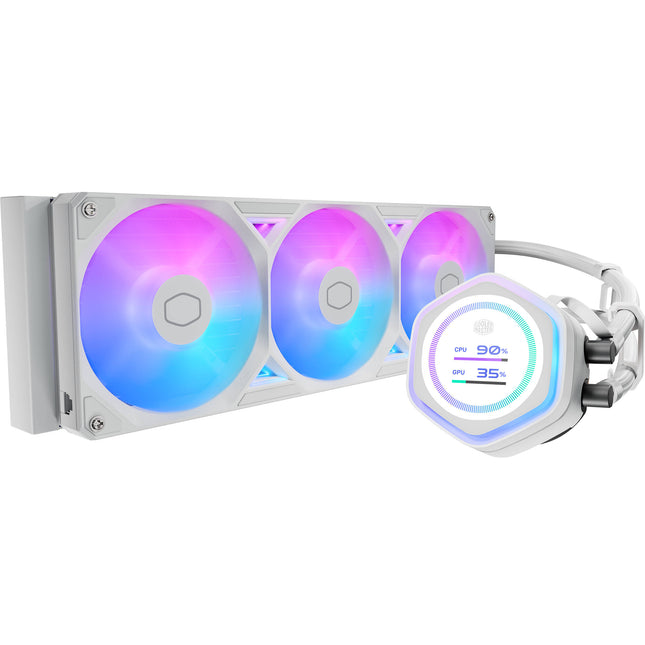 Cooler Master MasterLiquid Atmos II 360mm refrigerador líquido CPU AIO pantalla LCD 2.1 pulgadas 3 ventiladores 120mm ARGB