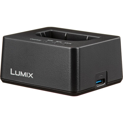 Cargador de batería Panasonic DMW-BTC15 para DMW-BLK22 con cables AC y USB-C