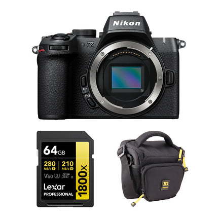 Nikon Z50 II Cámara sin Espejo 20.9MP 4K60p Pack Básico 64GB y Bolsa