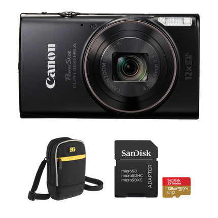 Canon PowerShot ELPH 360 HS Cámara Digital 20.2MP Zoom 12x 128GB