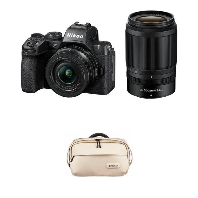 Nikon Z50 II Cámara sin Espejo 20.9MP 4K 16-50mm 50-250mm Kit Bolso