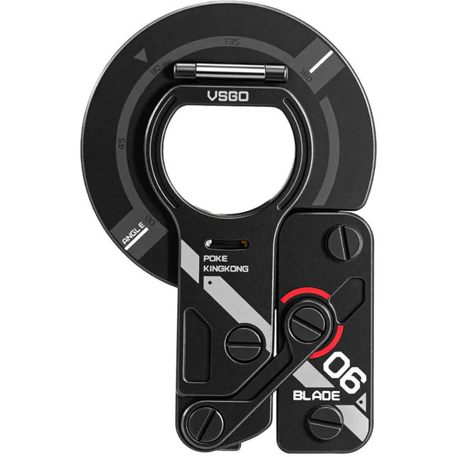 VSGO EDC Soporte Magnético para Teléfono Negro con Anillos Adhesivos y Mecanismo Click-Lock