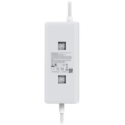 Adaptador Ubiquiti PoE+ integrado USB-C 30W 1 puerto RJ45 con soporte de pared