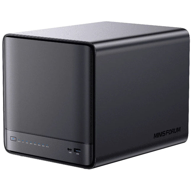 MINISFORUM N5 Pro AI NAS Caja con 5 Bahías SATA III y 2 GHz Ryzen 9