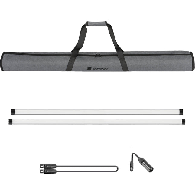 Genaray PX4-RGB Tubo LED RGB Pixel 4' Kit 2 Luces 635 Lux 2800-8000K