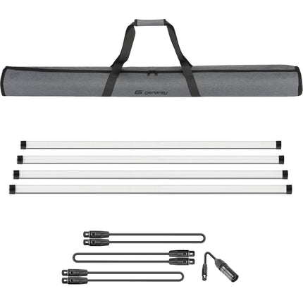 Genaray PX4-RGB Kit de Luces LED RGB Pixel 4 Pies 635 Lux 2800-8000K