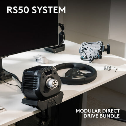 Logitech G RS50 Kit Volante de Carreras Palanca y Pedales Torque 8 Nm Freno 165 lb Load Cell