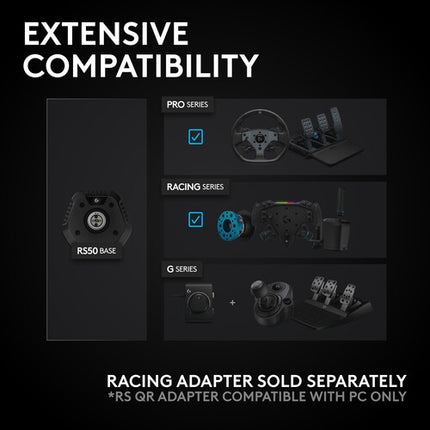 Logitech G RS50 Volante de Carreras Kit con Shifter y Pedales 8 Nm Torque
