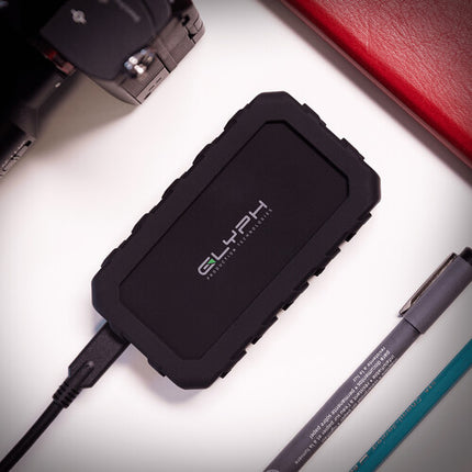 Glyph Technologies 4TB Atom EX20 SSD NVMe 2100 MB/s USB-C resistente