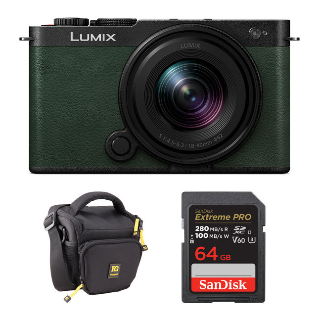 Panasonic LUMIX S9 Cámara sin Espejo 24.2MP 18-40mm ISO 51200 Bundle Básico