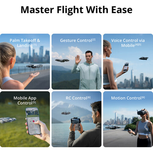 DJI Neo 2 Drone Motion Combo Tiempo Vuelo 19 Minutas 4K60 2-Axis Gimbal