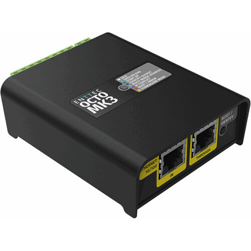 ENTTEC OCTO MK3 Controlador LED Pixel 32 Universos 16384 Canales y DIN Rail