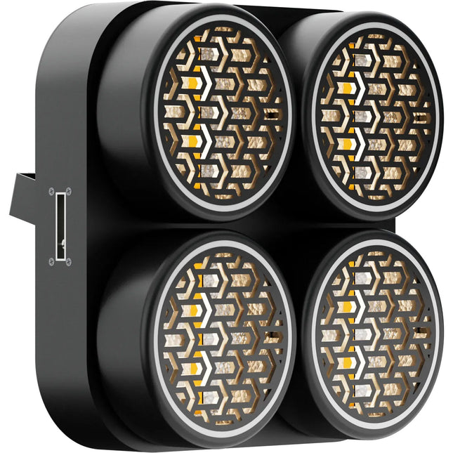Blizzard Lux Quadra X4 Quad-Cell Blinder con 4x50W LED blanco cálido y 252 LED RGB