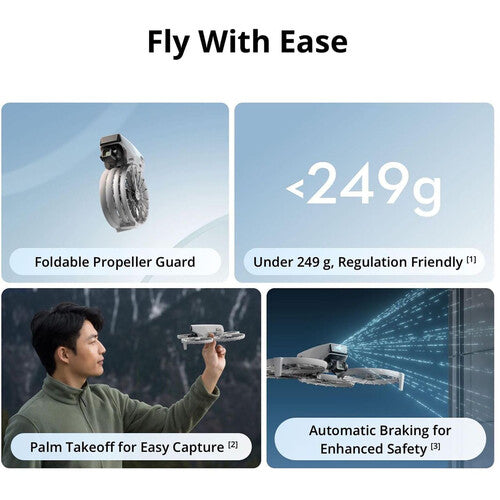 DJI Flip Drone con cámaras 4K60 y tiempo de vuelo de 31 minutos Fly More Combo